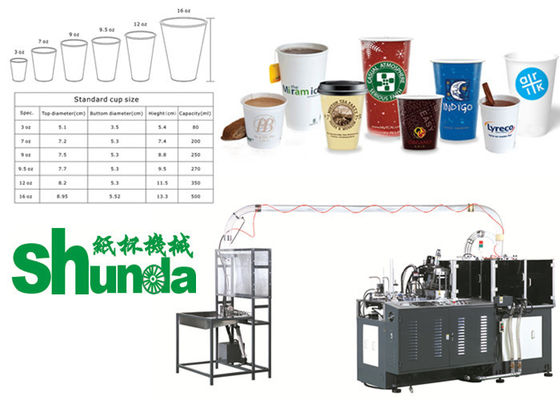 Qualità Macchina automatica liquida eliminabile della tazza di carta con azionamento infinitamente variabile fabbrica