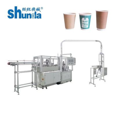 Qualità Tazze da caffè automatiche in carta a doppia parete che producono una gamma di dimensioni della macchina 6-22 once fabbrica