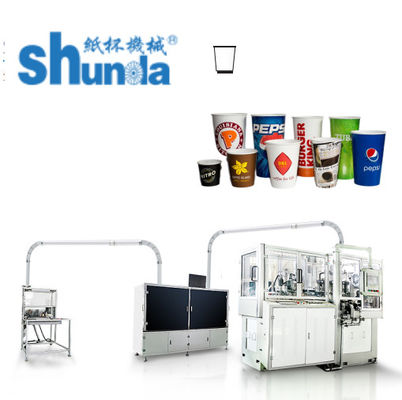 Qualità Velocità massima 160 tazze/minuto Taglio stampato Disposable Paper Cup Making Machine 2oz - 32oz fabbrica