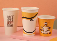 PE PLA Coated Eco Friendly Takeaway Coffee Cups Offset Printting