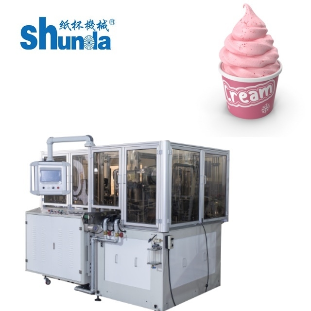 120-160 Pcs/min Speed Ice Cream Cup Making Machine With 14 KW Power And Panasonic Opto Switches