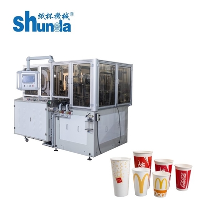 Alta efficienza singola e doppia PE/PLA rivestito con coppe di carta macchina 4.8KW