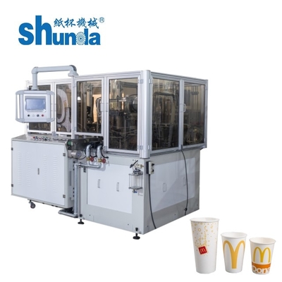 Formazione tazza a macchina/di carta della tazza di carta automatica piena a macchina/tazza eliminabile trifase che fa macchina