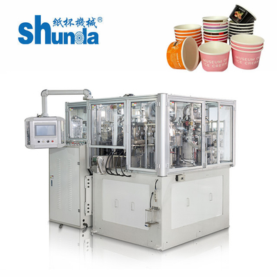 Shunda High Speed Paper Cup Machine per carta PE singola / doppia