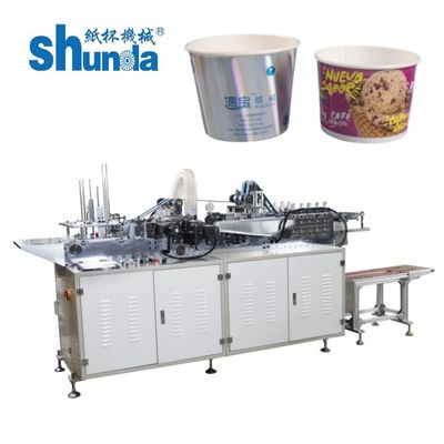 Equipaggiamento per contenitori di carta conveniente 2000pcs/hr Flanging Machine