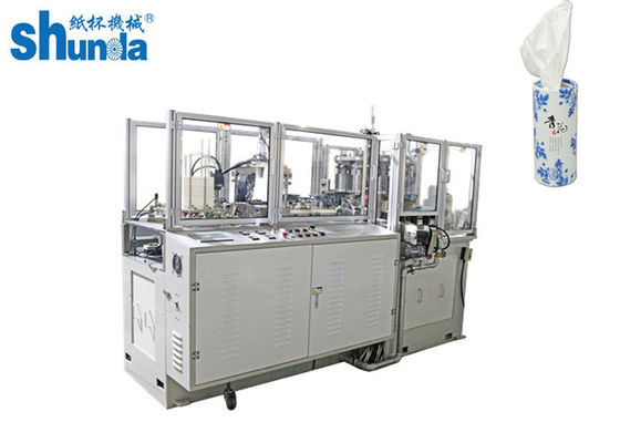 Macchina automatica intelligente per la formazione di tubi di carta con sistema ad ultrasuoni e aria calda