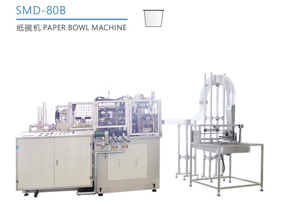 80 Pcs/Min Automotive Paper Bowl Machine con PLC e Ultrasonico